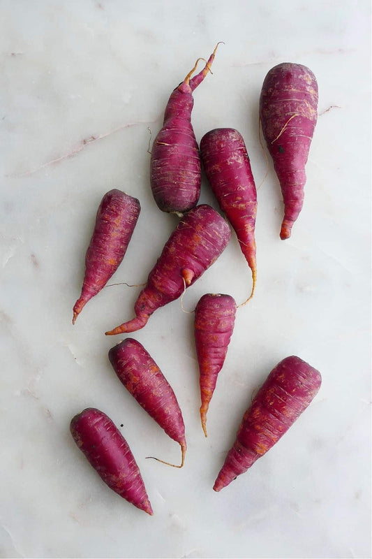 Organic Cosmic Purple Carrot 500 Seeds, (Daucus carota), Danvers Carrot, Juicing Carrot, Beta-Carotene, Anthocyanins, Easy to Grow Non-GMO
