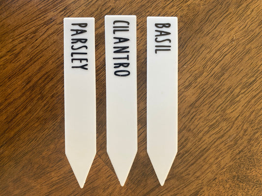 Blank White 4 Inch Garden Plant Labels - Waterproof, Durable, Easy to write on, Plant Tags, Pot Marker
