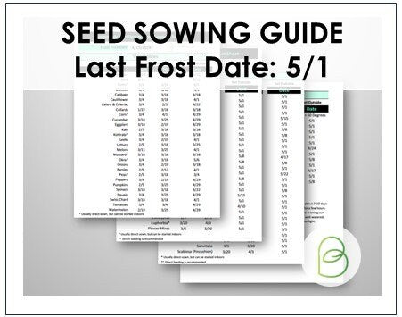 2024 Seed Starting Cheat Sheet Zone 3 4 Last Frost 5/1/2024for Vegetables, Flowers, and Herbs (printable PDF), Gardening, Seed Sowing Guide