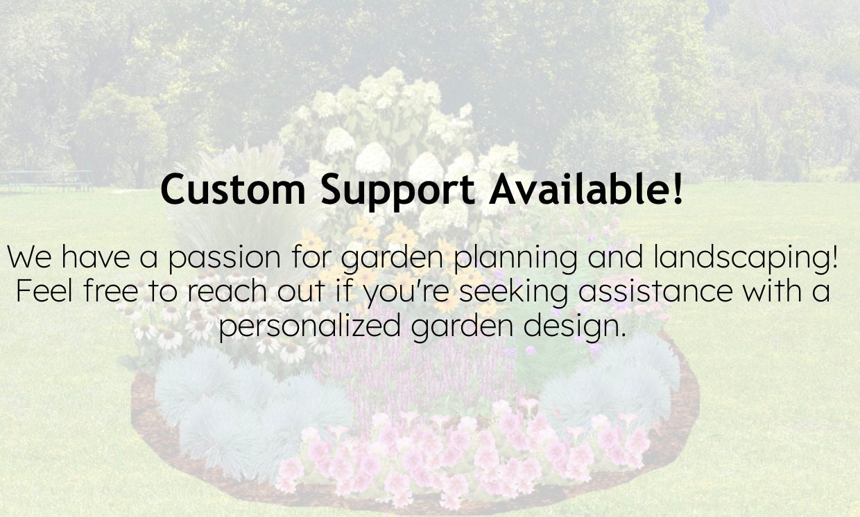 Pollinator Garden, Comprehensive Design Plans with Cost Estimate, Easy to Grow, Perennial Flowerbed Plans, Zones 4-9