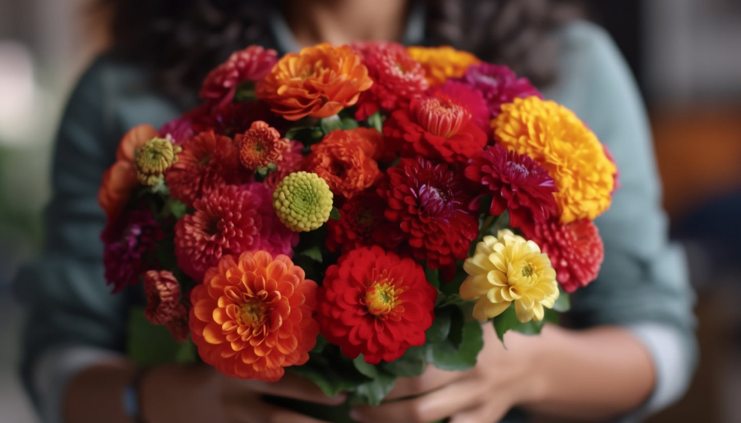 Benary's Giant Golden Yellow Zinnia 20 Seeds