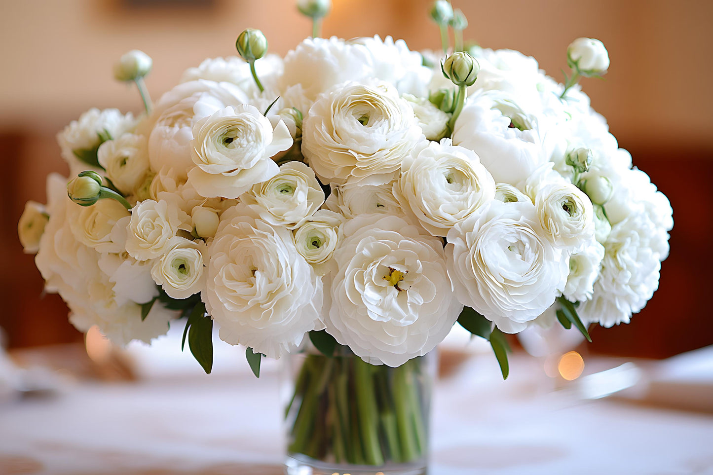 Tecolote White Ranunculus Corms, 5-6 cm, Ranunculus Corms, Persian Buttercups, Flower Bulbs