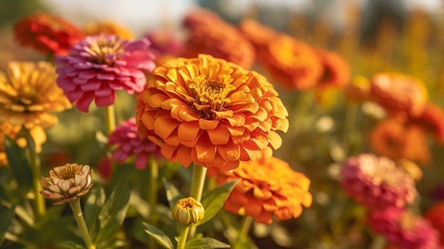 Zinnia Dreamland Salmon