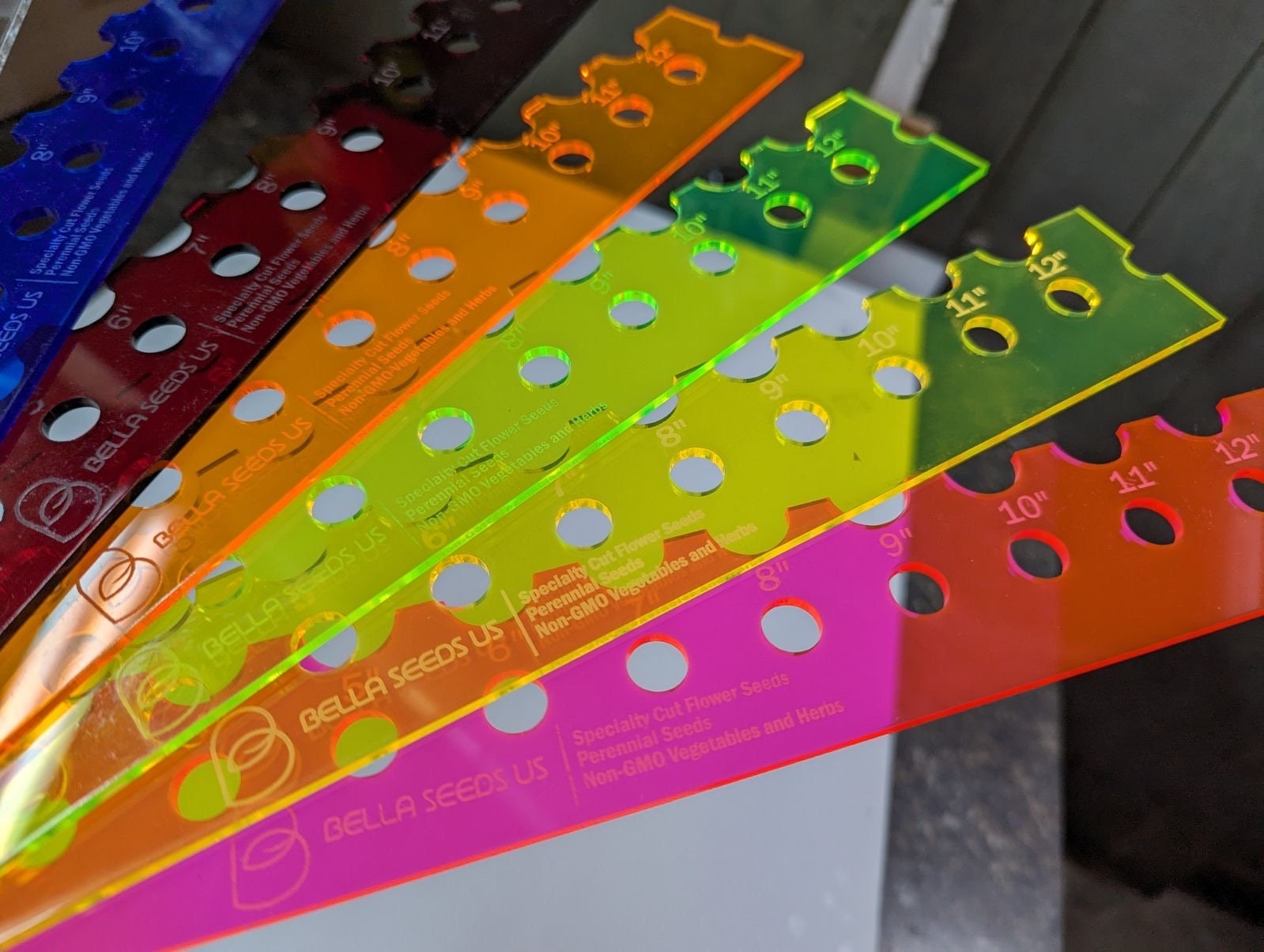 Seed Spacing Ruler, Seed spacing tool, Sowing Plant Ruler, Gardening P ...