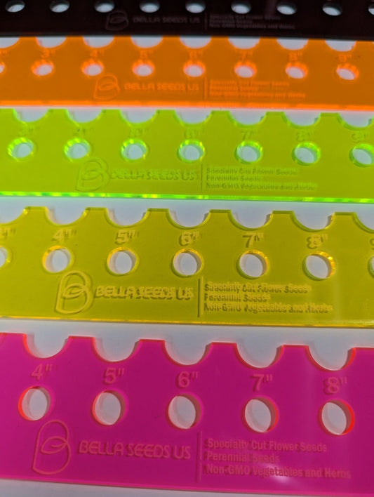 Seed Spacing Ruler, Seed spacing tool, Sowing Plant Ruler, Gardening Planting Ruler and spacing tool