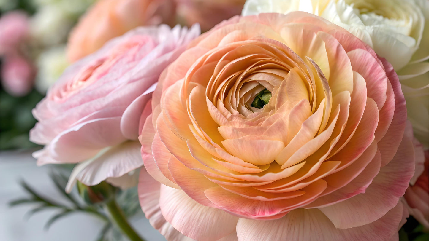 Orange Amandine Ranunculus Corms